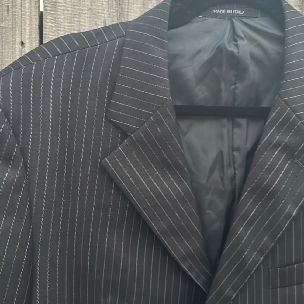 Armani Collezioni pin stripe suit jacket, size 42R